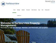 Tablet Screenshot of harbourviewpm.com